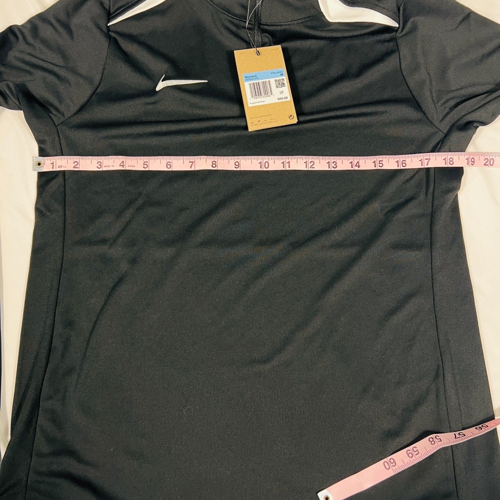 Nike Womens Dri-FIT Soccer Training Quarter Zip Top Black White FD7669-010 M - Picture 5 of 7